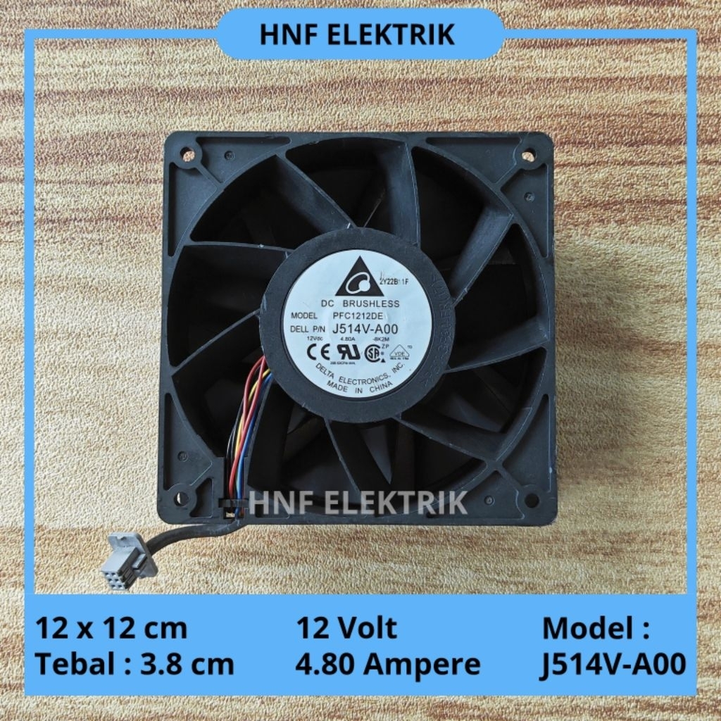 Kipas DC 12 x 12 cm 12V 4.80A High Speed Fan DC 12V 4,80A 12cm