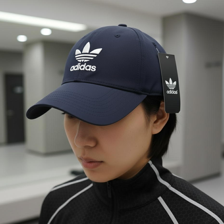 ADD Topi #439 Dry Fits Baseball Caps  Logo Trefoil Unisex Casual Import