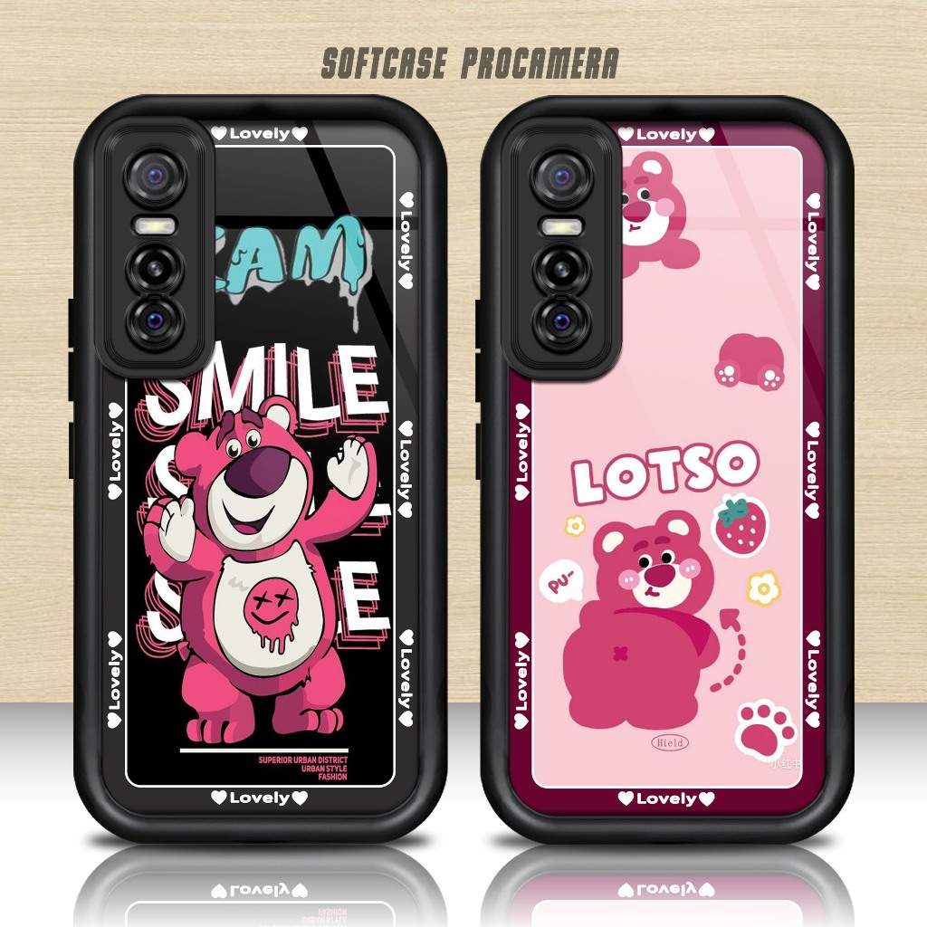 Softcase Glass kaca untuk VIVO Y73S LTSO Casing Handphone Case Procamera