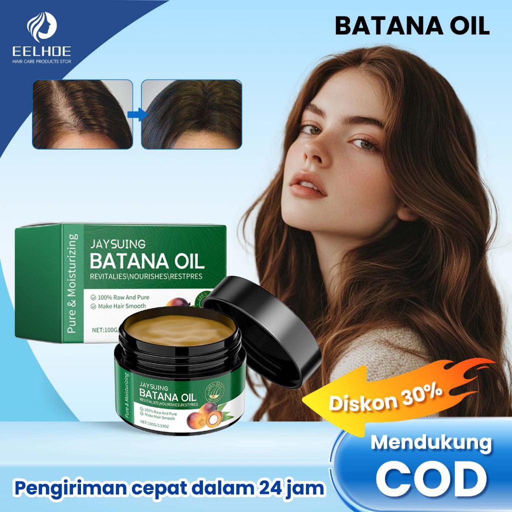 Jaysuing  batana oil penumbuh rambut 100g Batana Growth Oil Batana Oil 100% Natural Lubricates Stren