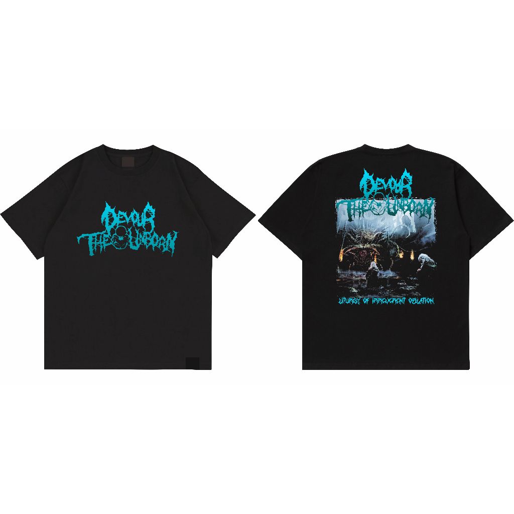 T-shirt Band Devour The Unborn - Liturgy Of Irreverent Oblation
