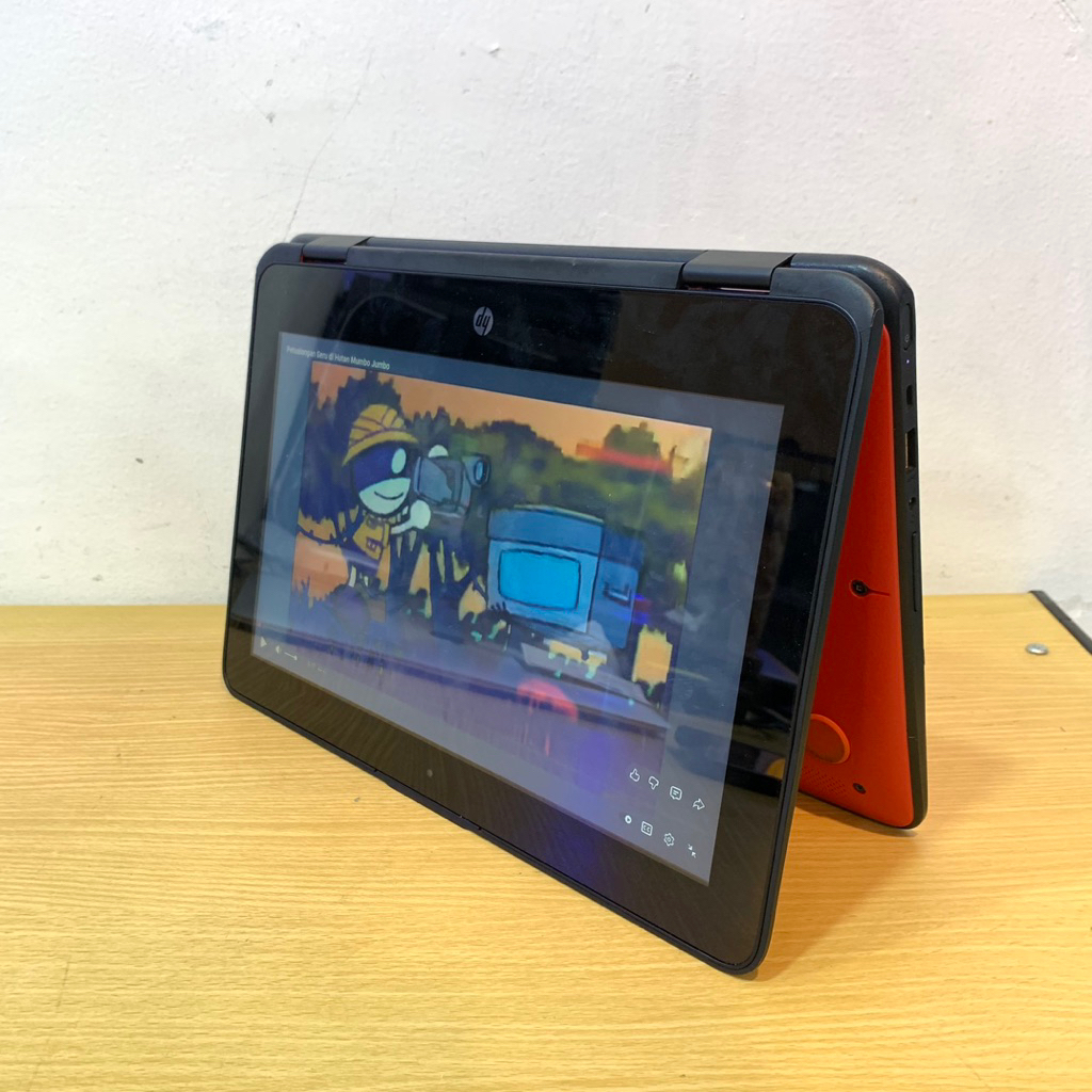 Laptop HP Probook X360 11 G1 EE Intel pentium CPU N4200 || RAM 8gb SSD 128gb + Bisa dilipat Flip