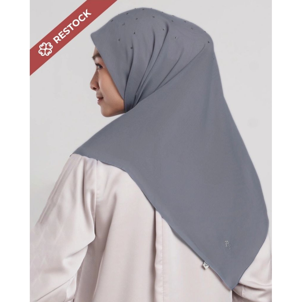 Napocut Hijab - Paris Swarovski 29 Grey & Purple Series