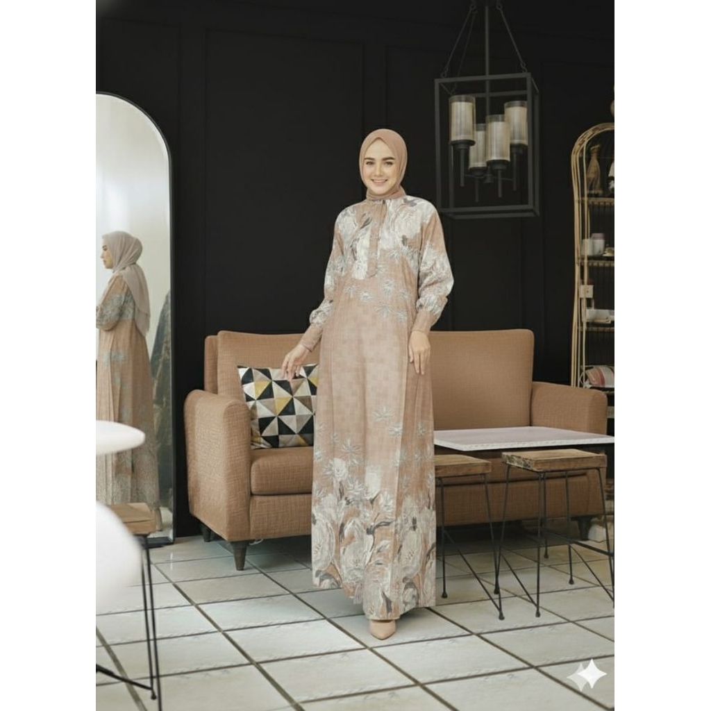 Moureen - Abaya Dress Motif Kembang 3D Dress Terbaru 2025
Warna