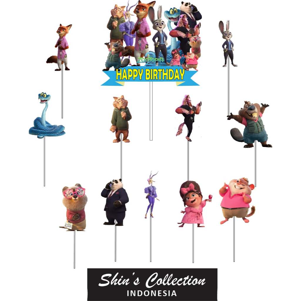 Cake topper Zootopia DIsney