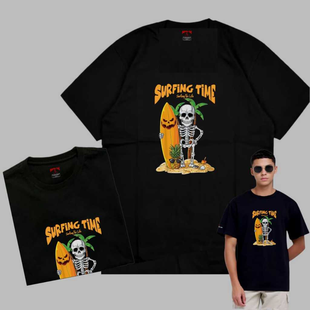 Kaos Unisex Distro Skate Surfing Cotton Combed 24s Kualitas Premium | Kaos Surfing Premium | Kaos Su