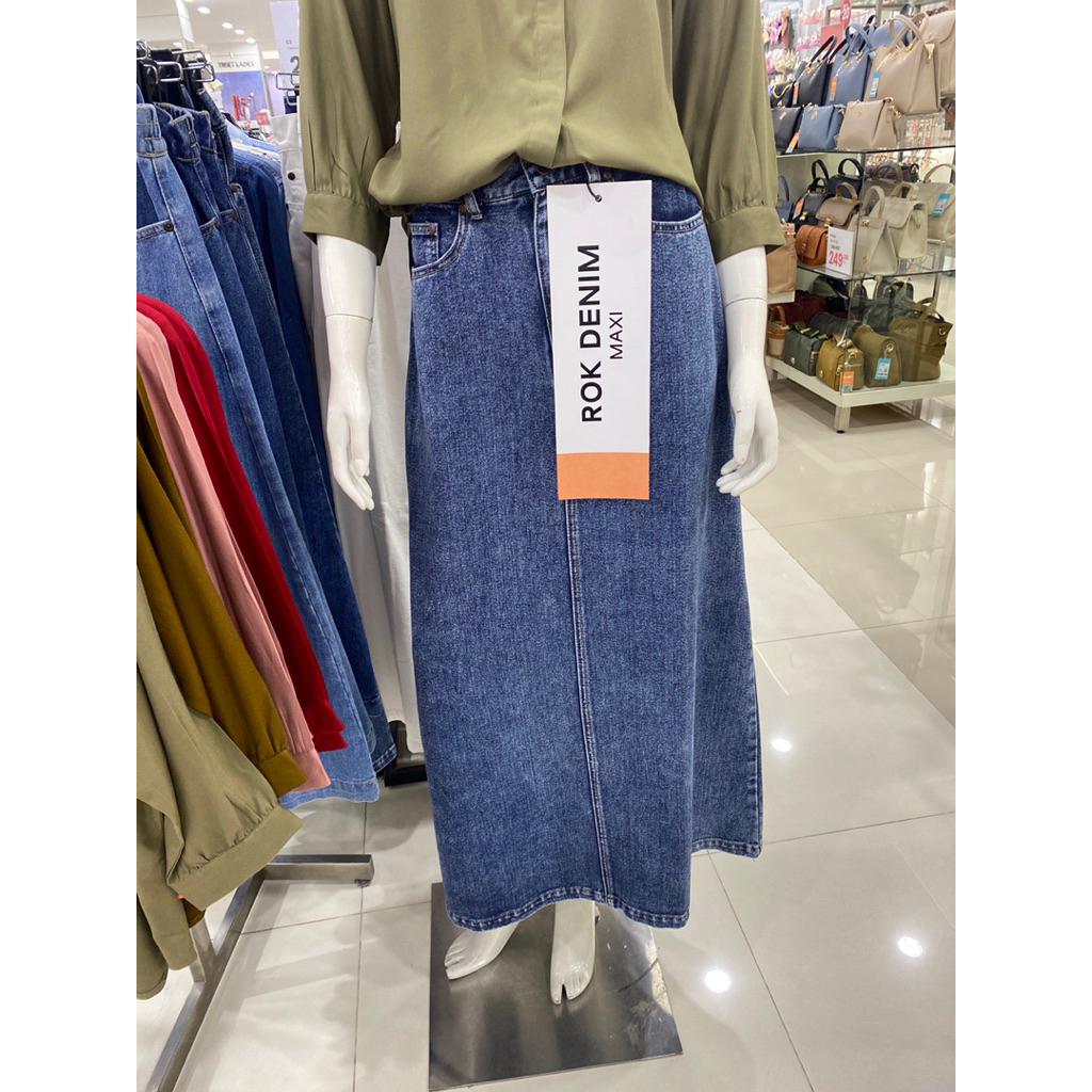 rok jeans dust ori matahari