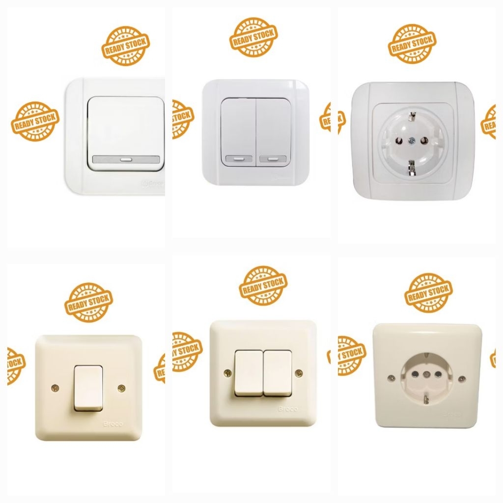 (BROCO) SAKLAR  LISTRIK GALLEO & NEW GEE SAKLAR TANAM