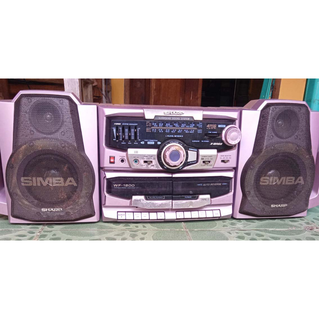 Radio Tape merek Sharp Simba sudah modif Bluetooth