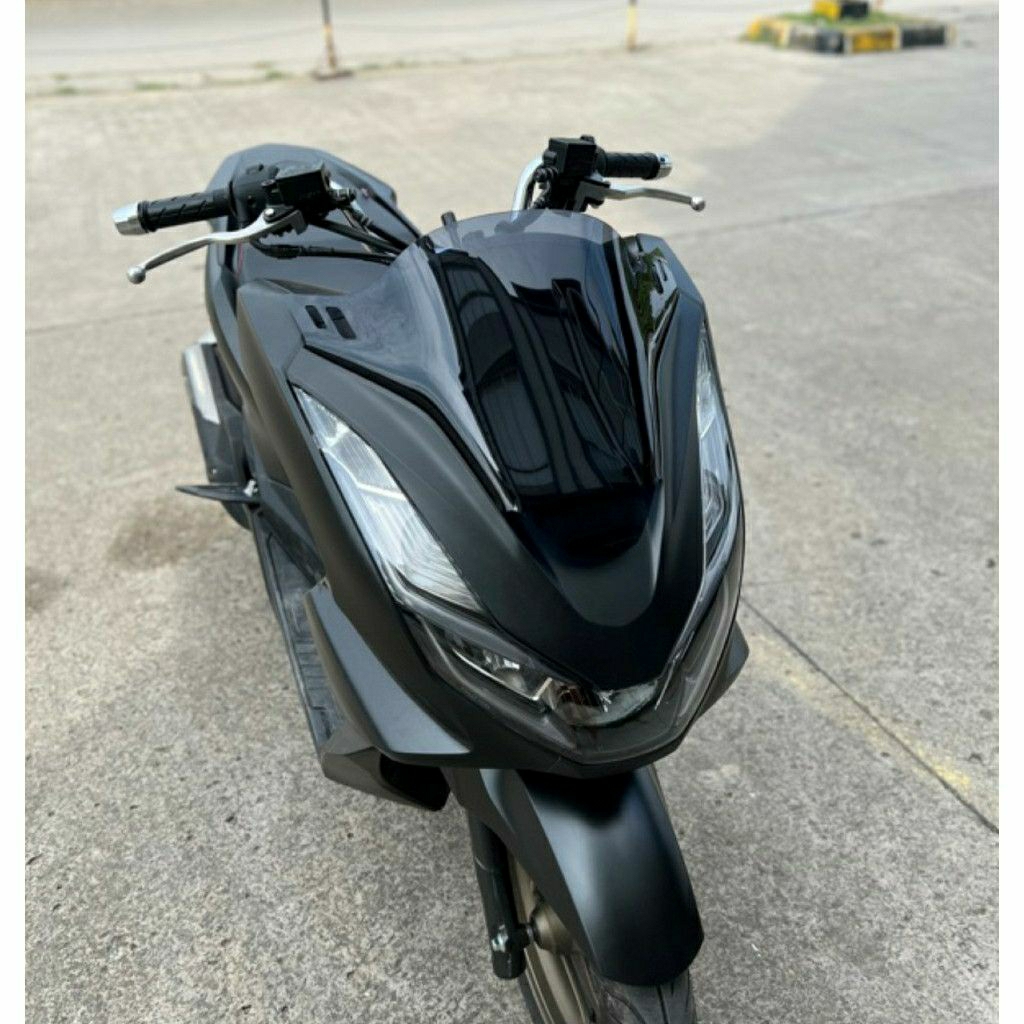 Visor Windshield Honda PCX 160 2021 - 2024 Model Ceper Bening dan Black Series