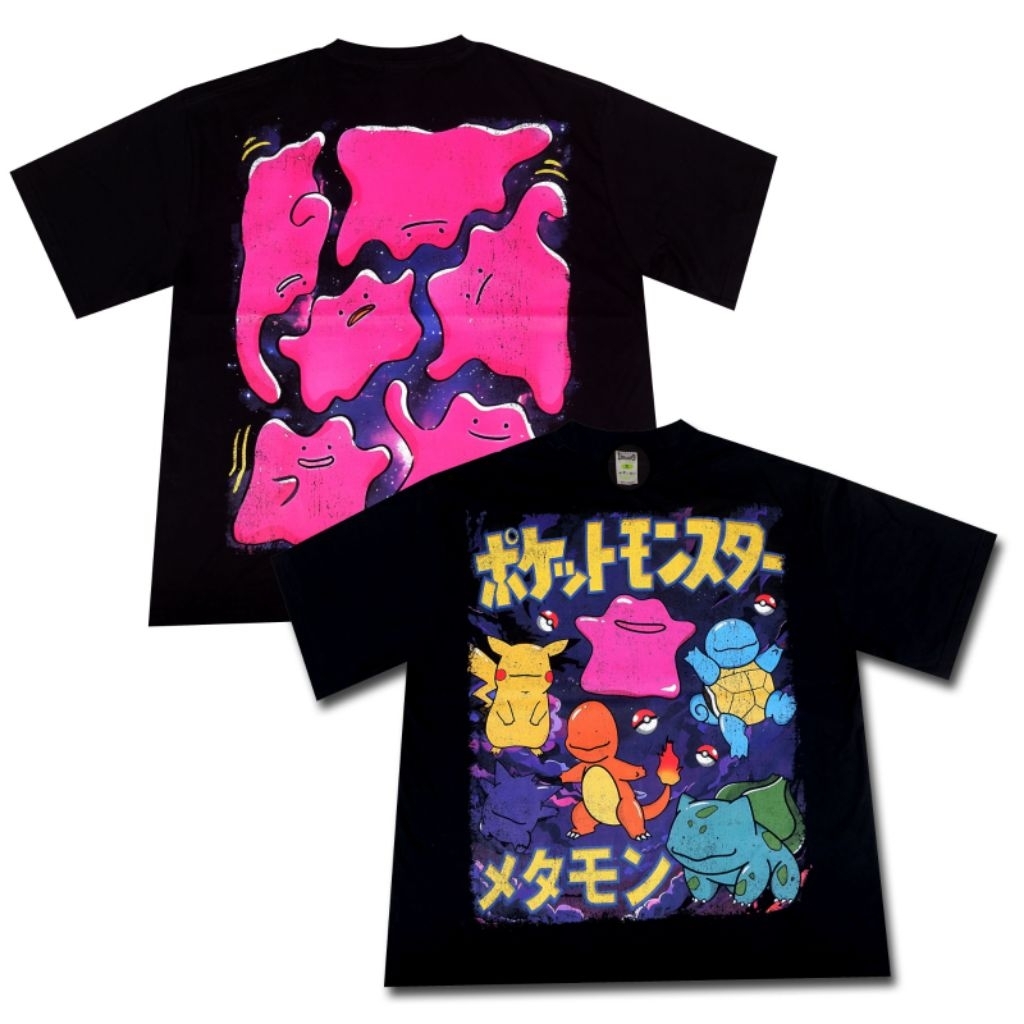 ZWOLF CLOTH - KAOS POKEMON DITTO ANIME TSHIRT OVERSIZE KAOS ANIME
