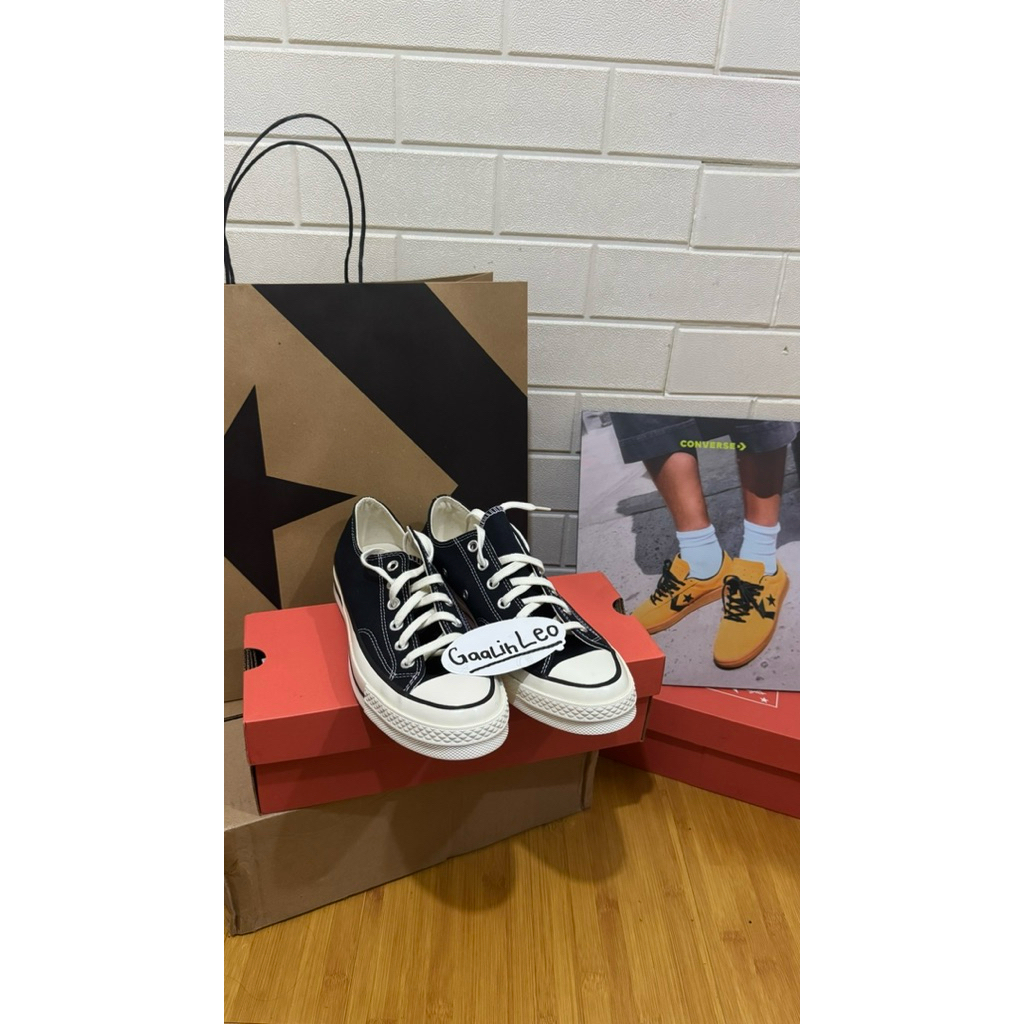 converse 70s low black egret Original pt.map aktif