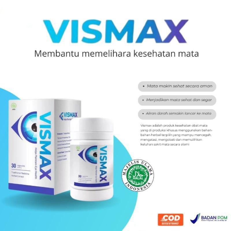 VISMAX ORIGINAL 100% ASLI OFFICIAL STORE DISTRIBUTOR RESMI KAPSUL MINUS RABUN KATARAK SILINDER BURAM