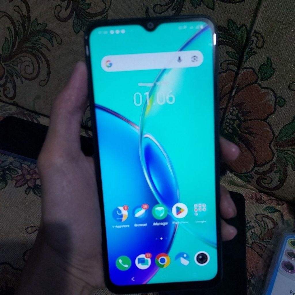 hp second vivo y17s ram4 64gb ori vivo indonesia hp sofe case dan charger