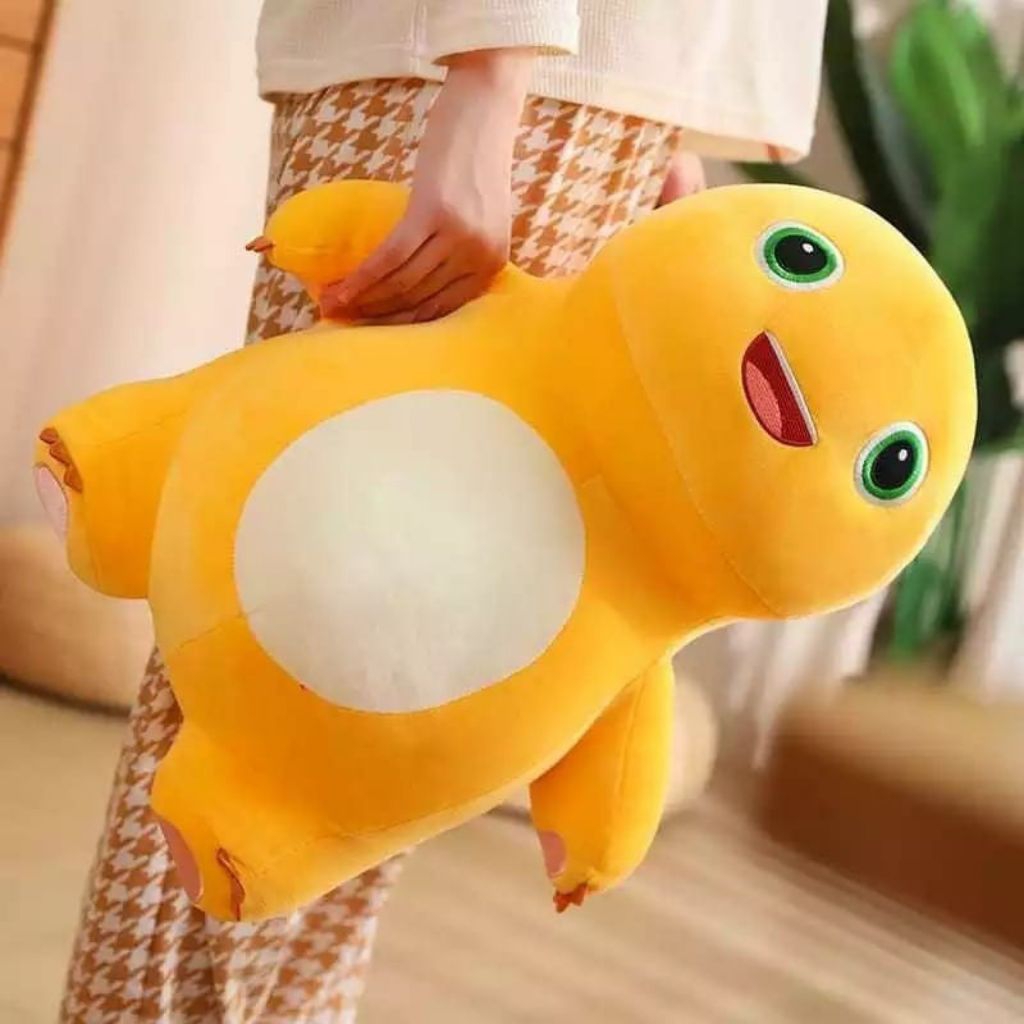 Boneka Dino Nalong Jumbo Ukuran 50cm Boneka Nalong Dino Kuning Bahan Halus lembut Berkuaitas SNI