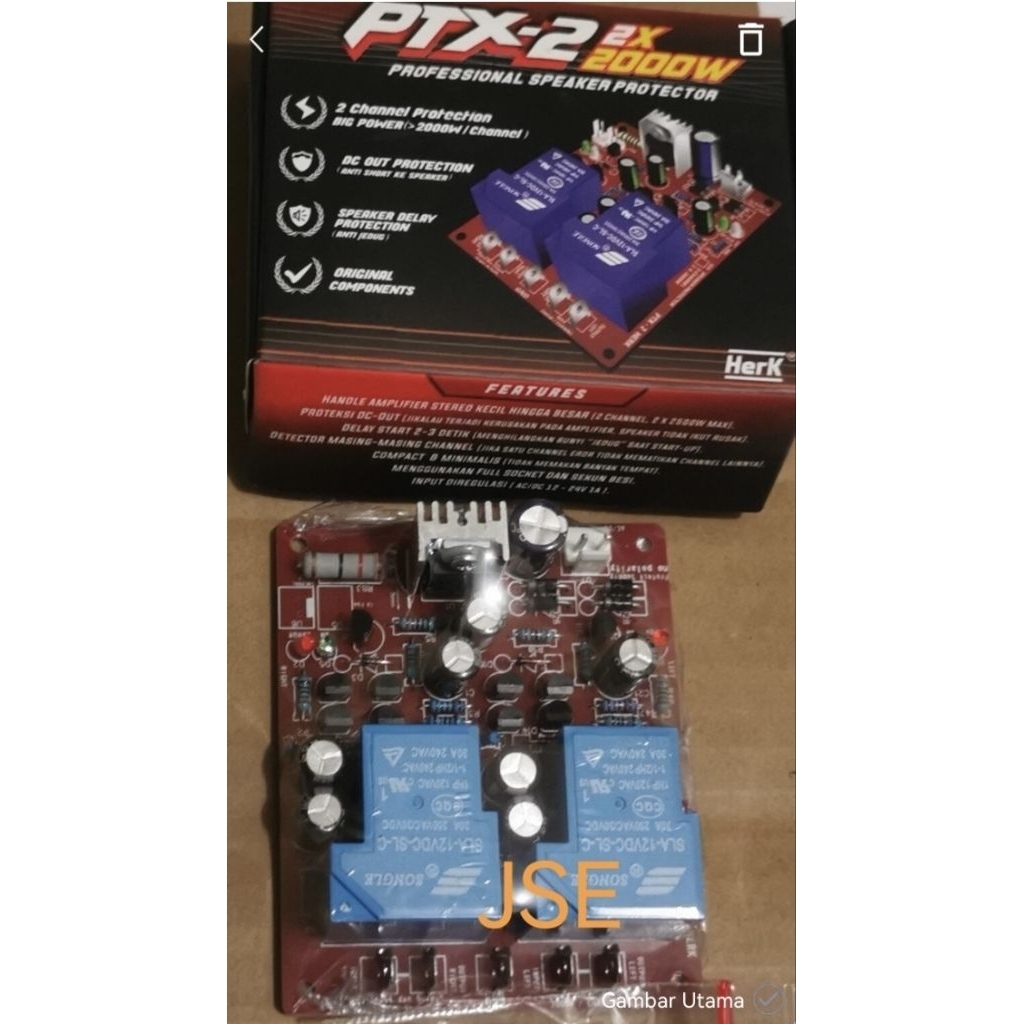 KIT SPEAKER PROTECTOR PTX-2 2X2000 WATT