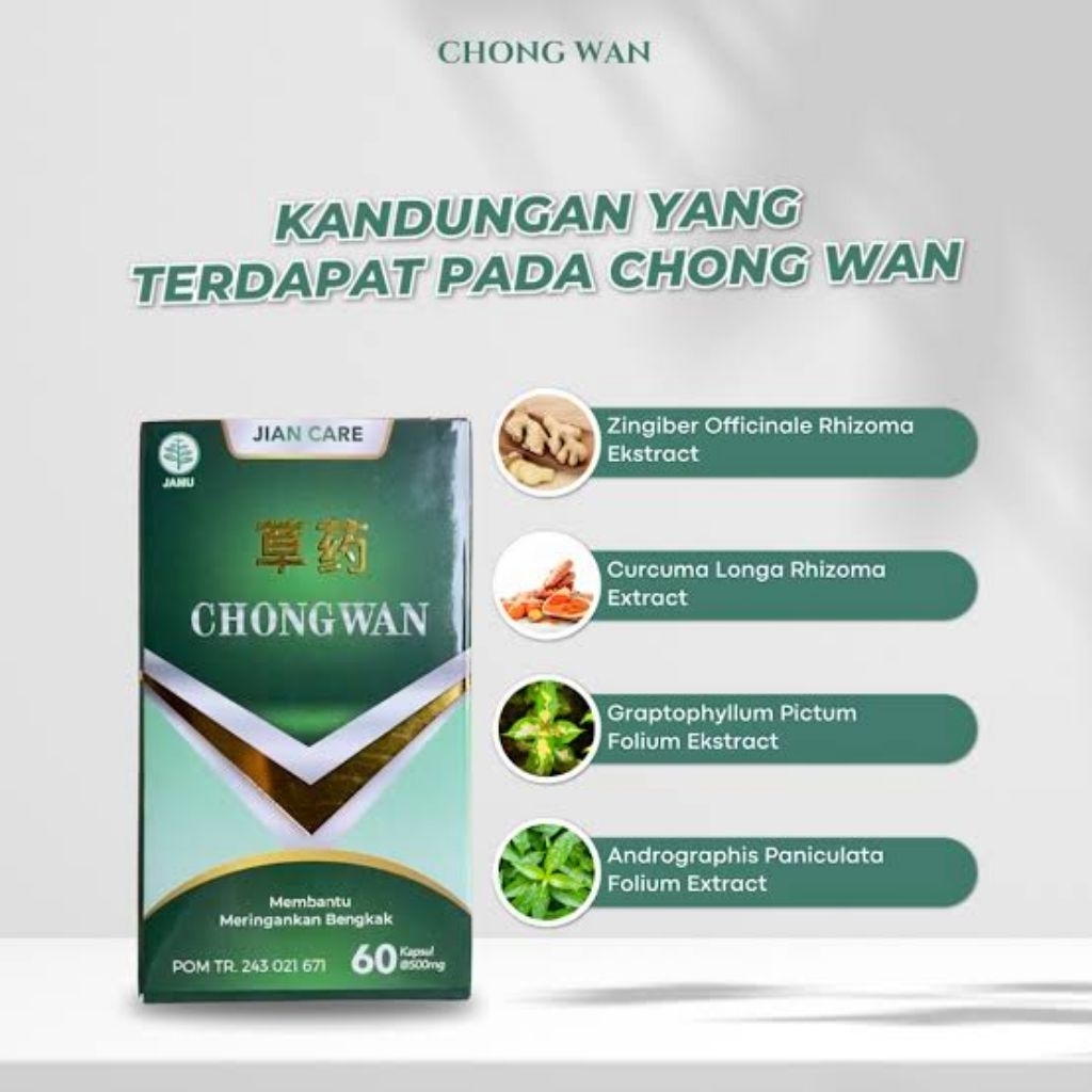 JIANCARE CHONGWAN - Obat Herbal Cina Bantu Ringankan Gejala Hernia Dan Verikokel Original Herbal BPO
