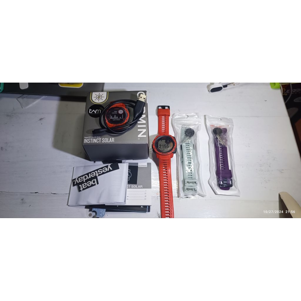 dijual garmin instinct 1 solar redflame