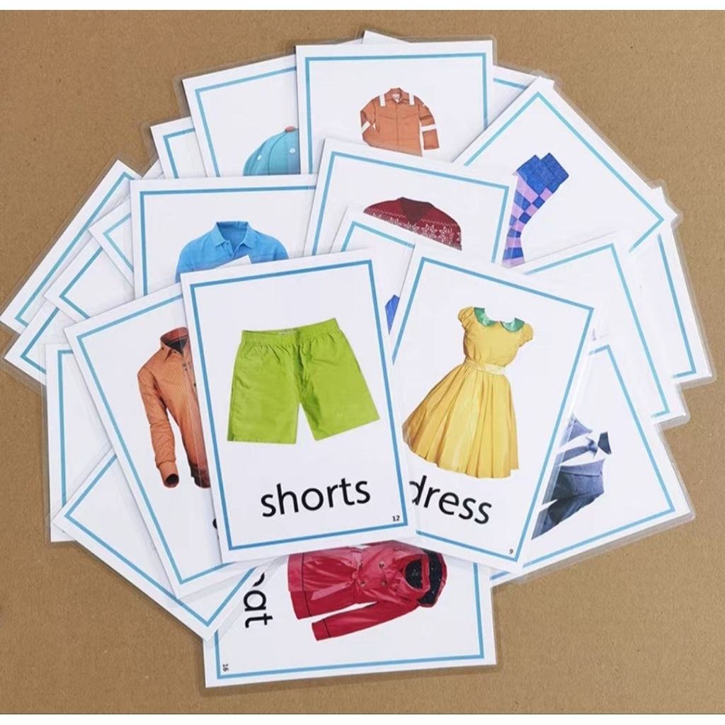 Flashcard Bahasa Inggris Anak - Kosakata Sehari-hari Beragam Topik | Edukasi Anak PAUD SD