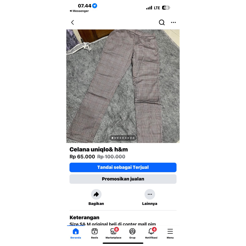 celana panjang uniqlo