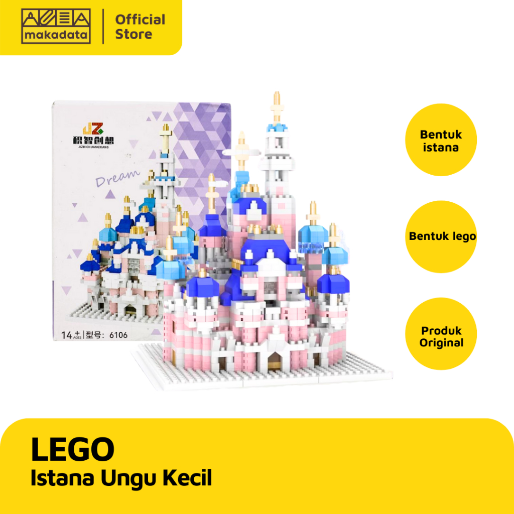 MAINAN ANAK LEGO ISTANA UNGU KECIL