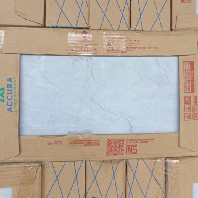 keramik dinding mulia 25x40 abu Glossy