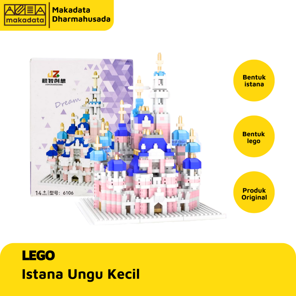 MAINAN ANAK LEGO ISTANA UNGU KECIL