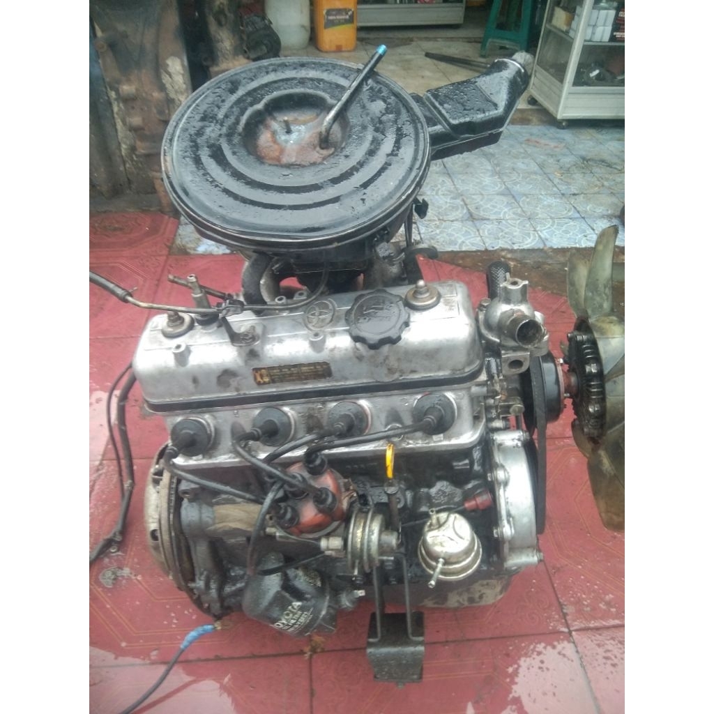 mesin komplit Kijang 7K karbu copotan terawat