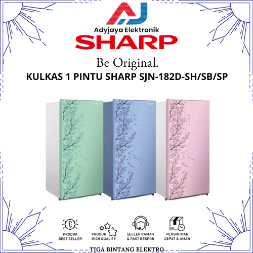 KULKAS SHARP 1 PINTU SJN-182DSP/SH/SB