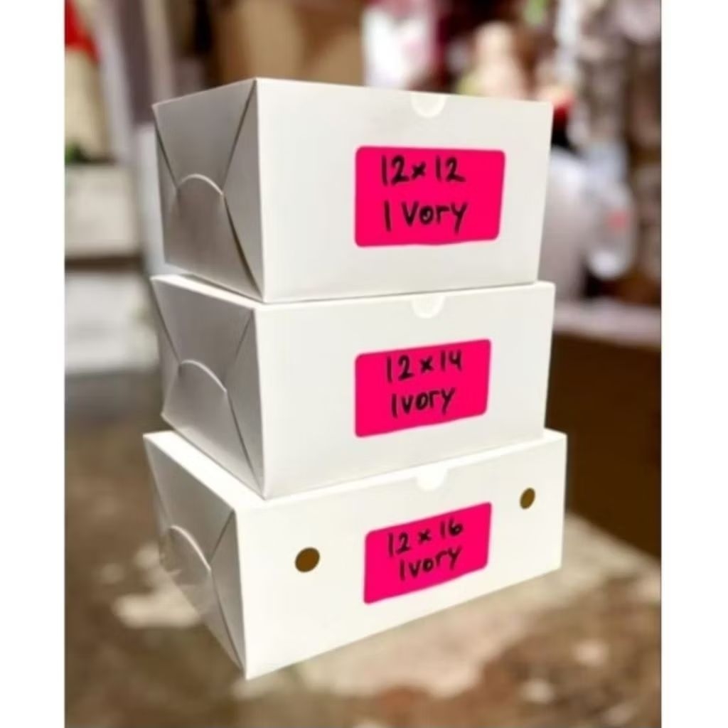 ISI 50 DUS SNACK IVORY PREMIUM / DUS KUE UKURAN 12x12 12x14 12x16