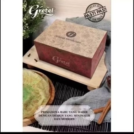 ISI 50 DUS SNACK GRETEL GS BROWN / DUS KUE UKURAN 12x12 12x14 12x16