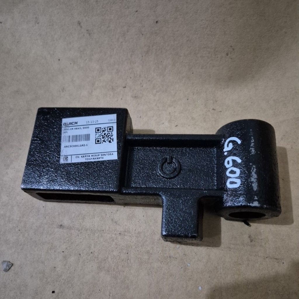 LEVELER HEAD, G600 KEPALA GARU/SAMBUNGAN GARU TRAKTOR QUICK G600