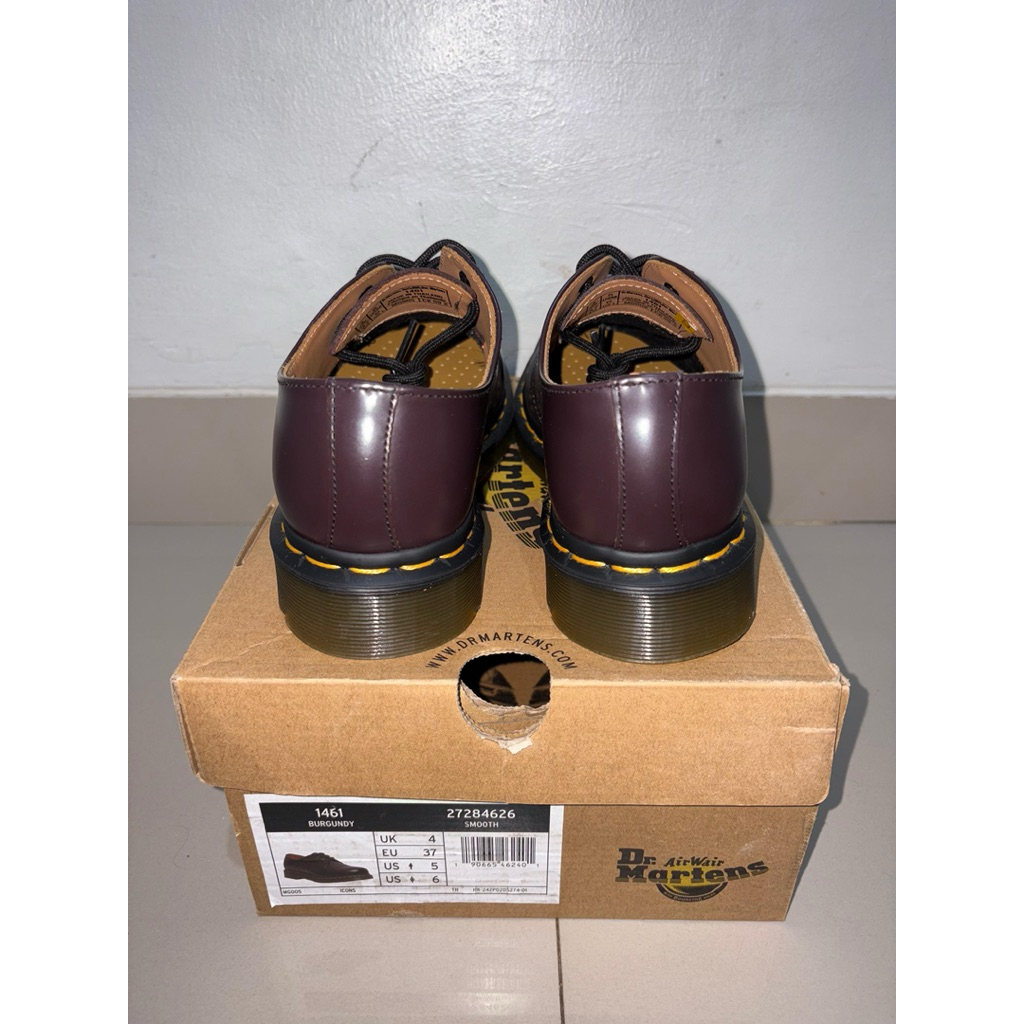Dr. Martens 1461 Burgundy Smooth (BARU)Nego tipis