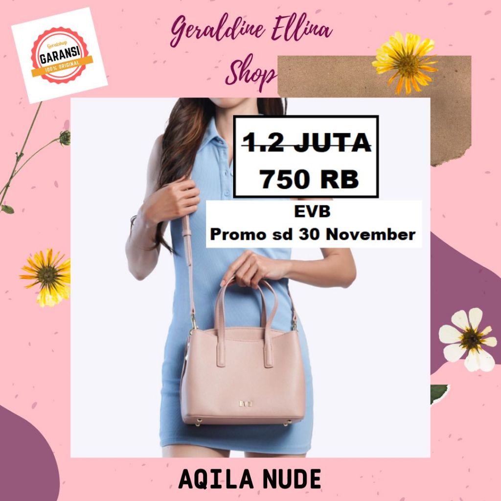 Tas selempang EVB sale satchel bag original store seri AQILA