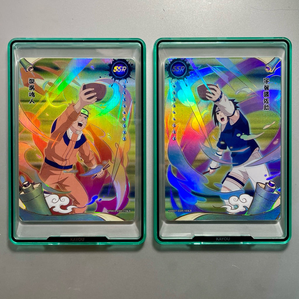 Kartu Naruto Kayou - Set SSR Naruto & Sasuke