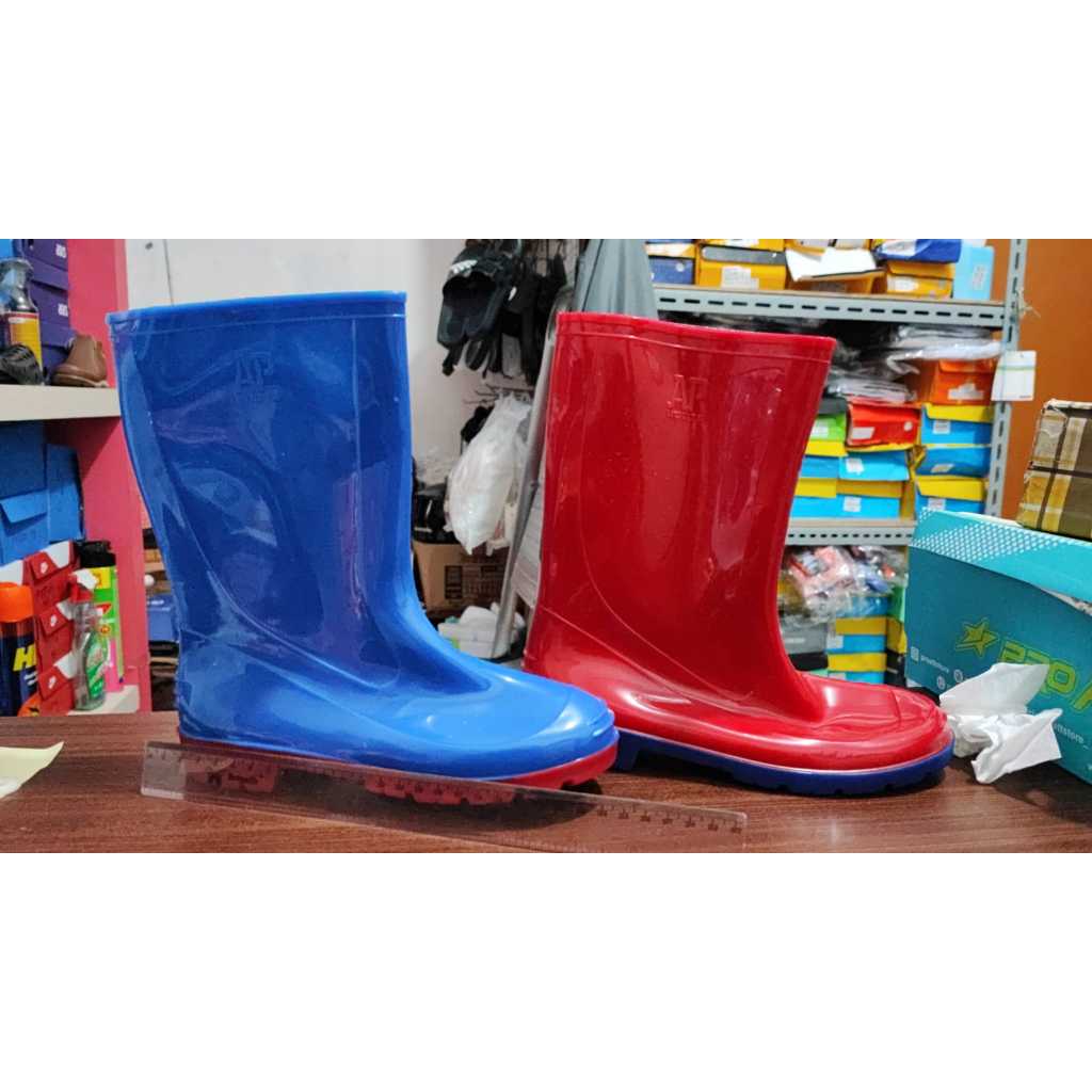 AP BOOTS Sepatu Boot Air untuk Anak Laki, Perempuan Anak PG,TK,SD 100% Asli Original Merk AP Boots