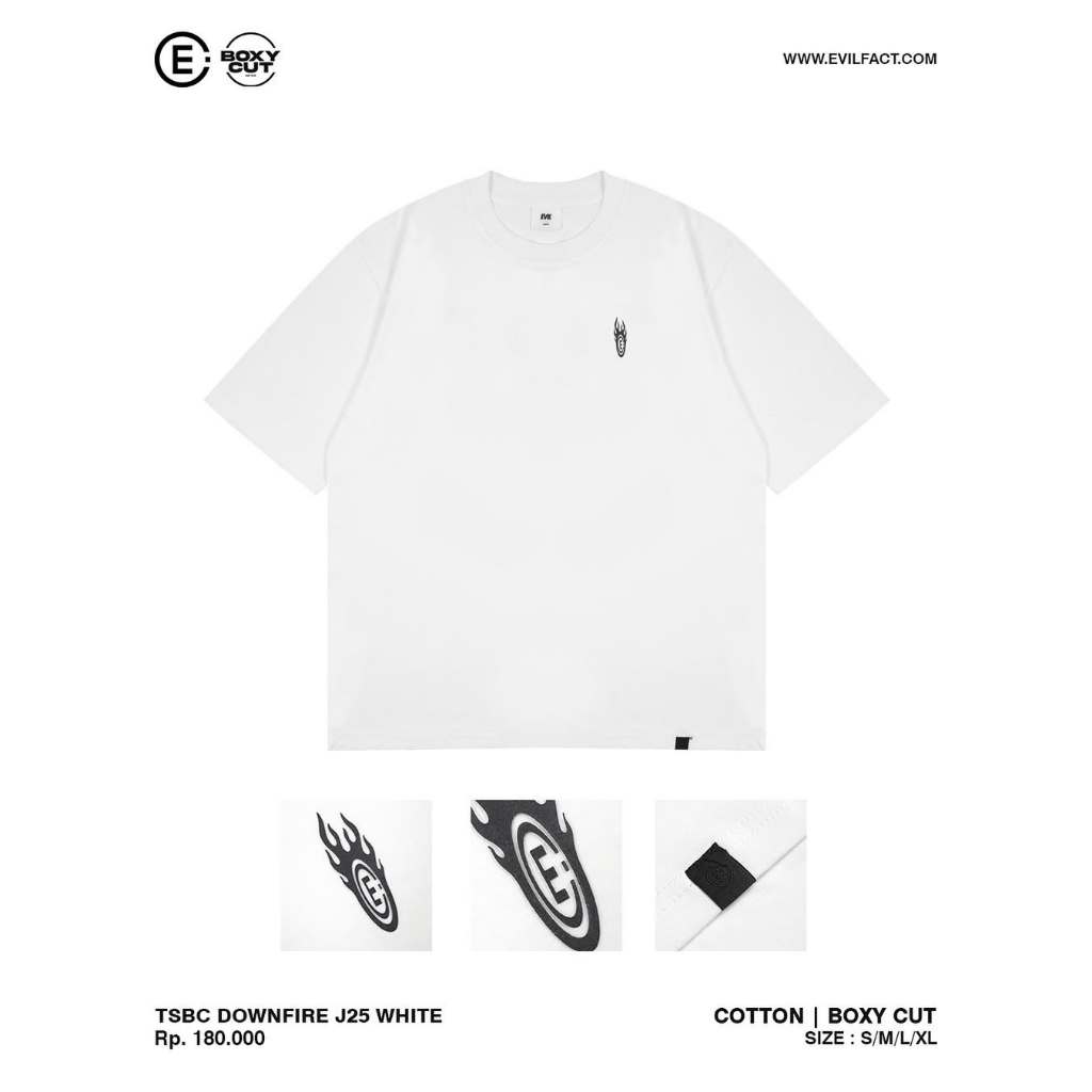 EVIL ARMY T-SHIRT - TSBC DOWNFIRE J25 WHITE