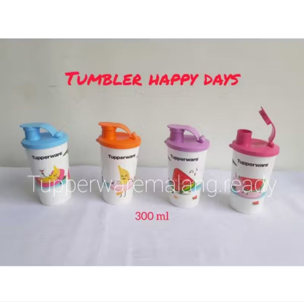 ORI-New Tupperware Happy Days Tumbler