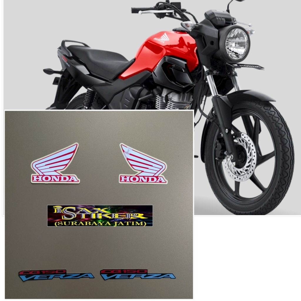 Striping Original Honda Verza CB150 Merah Hitam Tahun 2025 2026