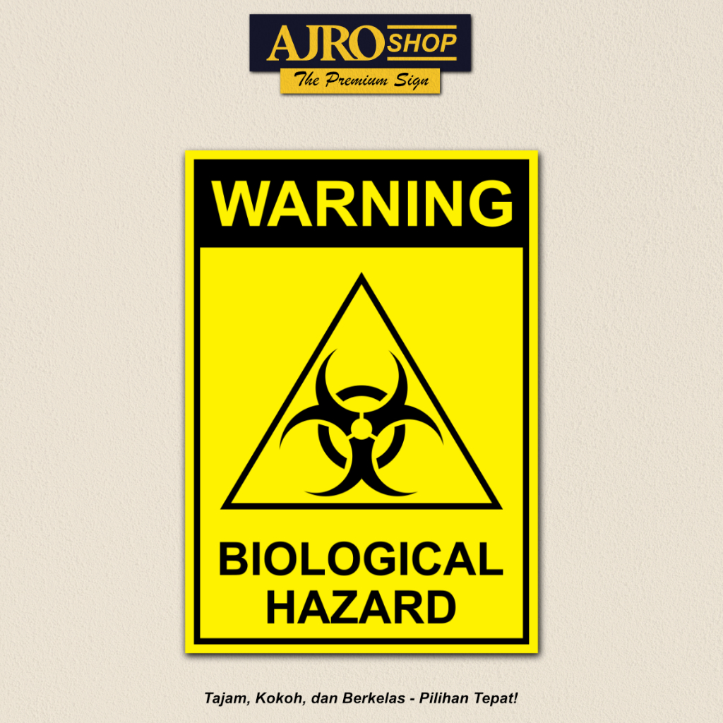 Biological Hazard - Akrilik / Stiker Vinyl