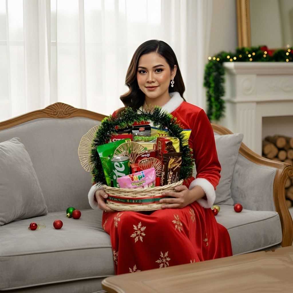 Parcel Natal 2025 / Hampers Natal 2025 - Keranjang Parcel - Christmas Edition - Paket C