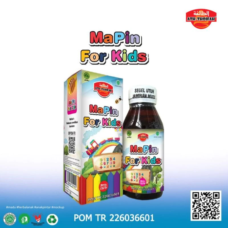 Madu Anak Pintar For Kids Ath-Thoifah MaPin Multivitamin Kecerdasan Anak