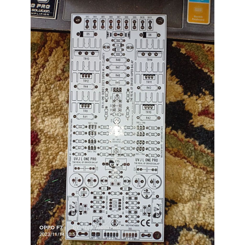 PCB DRIVER UVJ L1 PRO FLAT CLARITY 18VAC SAMPAI 65VAC CT