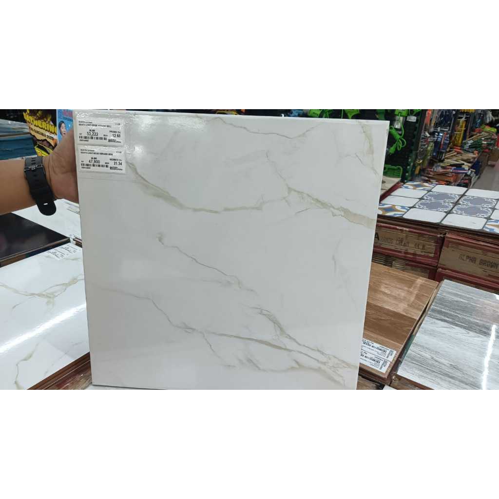 Mustika (Atena) Keramik Lantai / Keramik Lantai MUATA LIGHT BEIGE KERAMIK 40X40