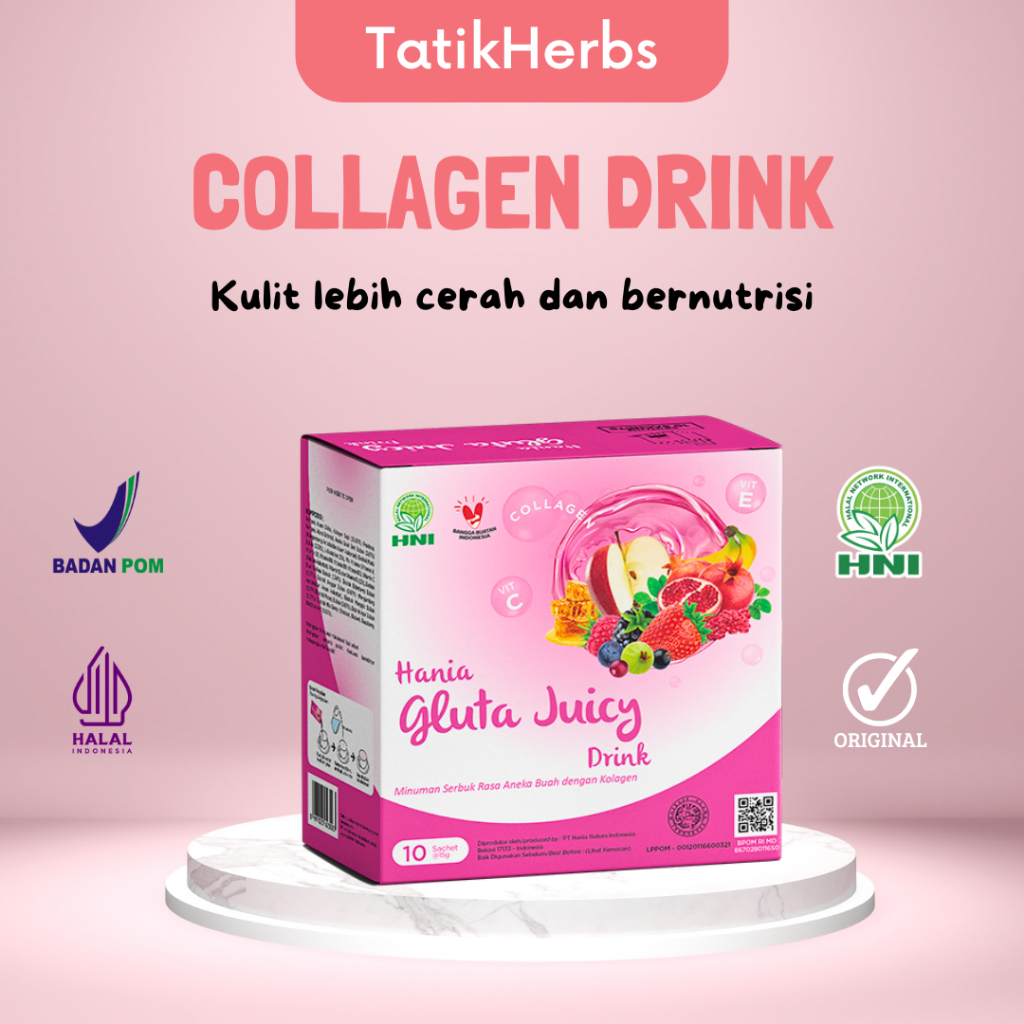 HNI Minuman Kolagen Hania Gluta Juicy Collagen Drink Bpom