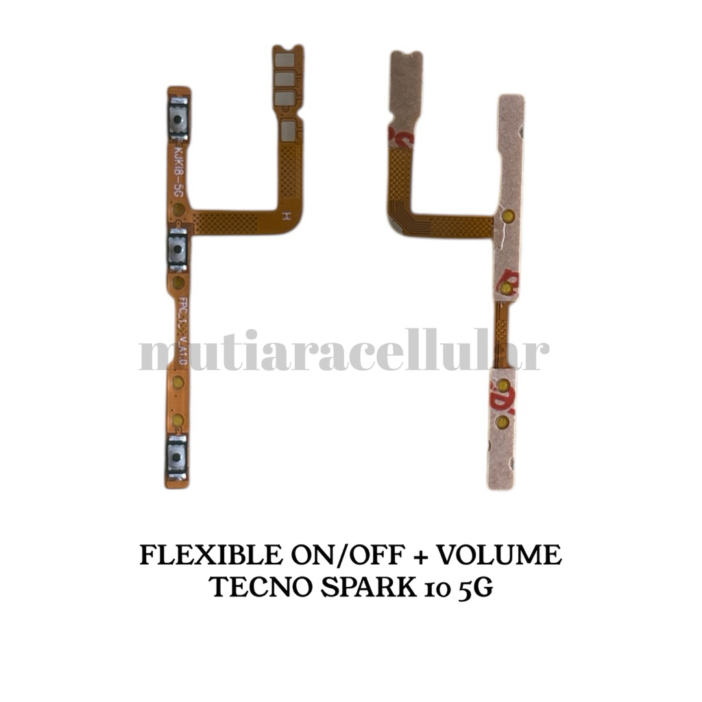 FLEXIBLE ON/OFF + VOLUME TECNO SPARK 10 5G
