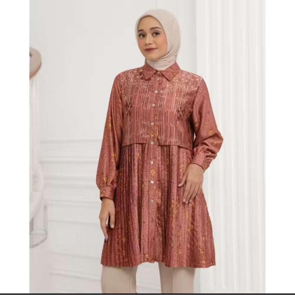 GEULIS YUMNA TUNIC TERRACOTTA