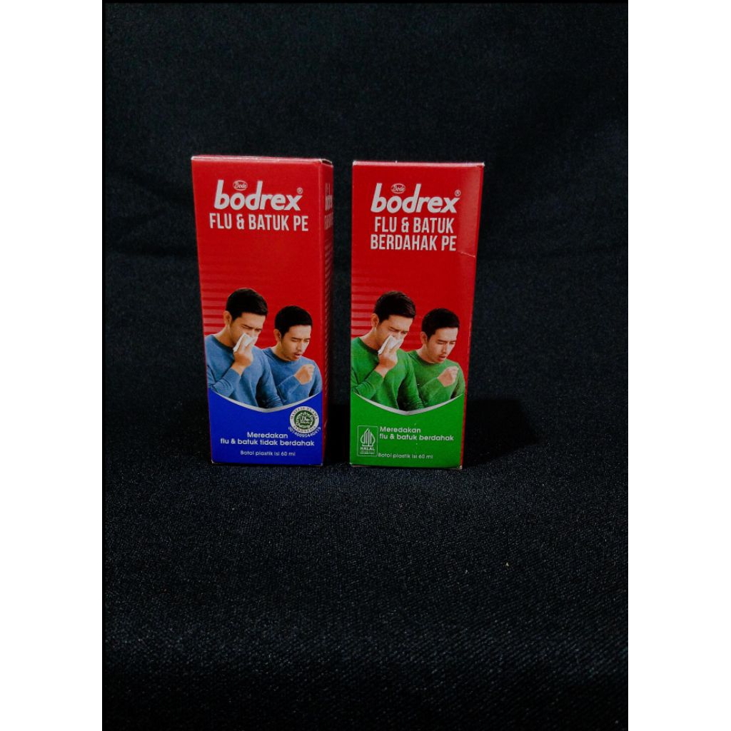 Bodrex Sirup flu & batuk berdahak PE 60ml | Bodrex Sirup Flu & batuk tidak berdahak PE