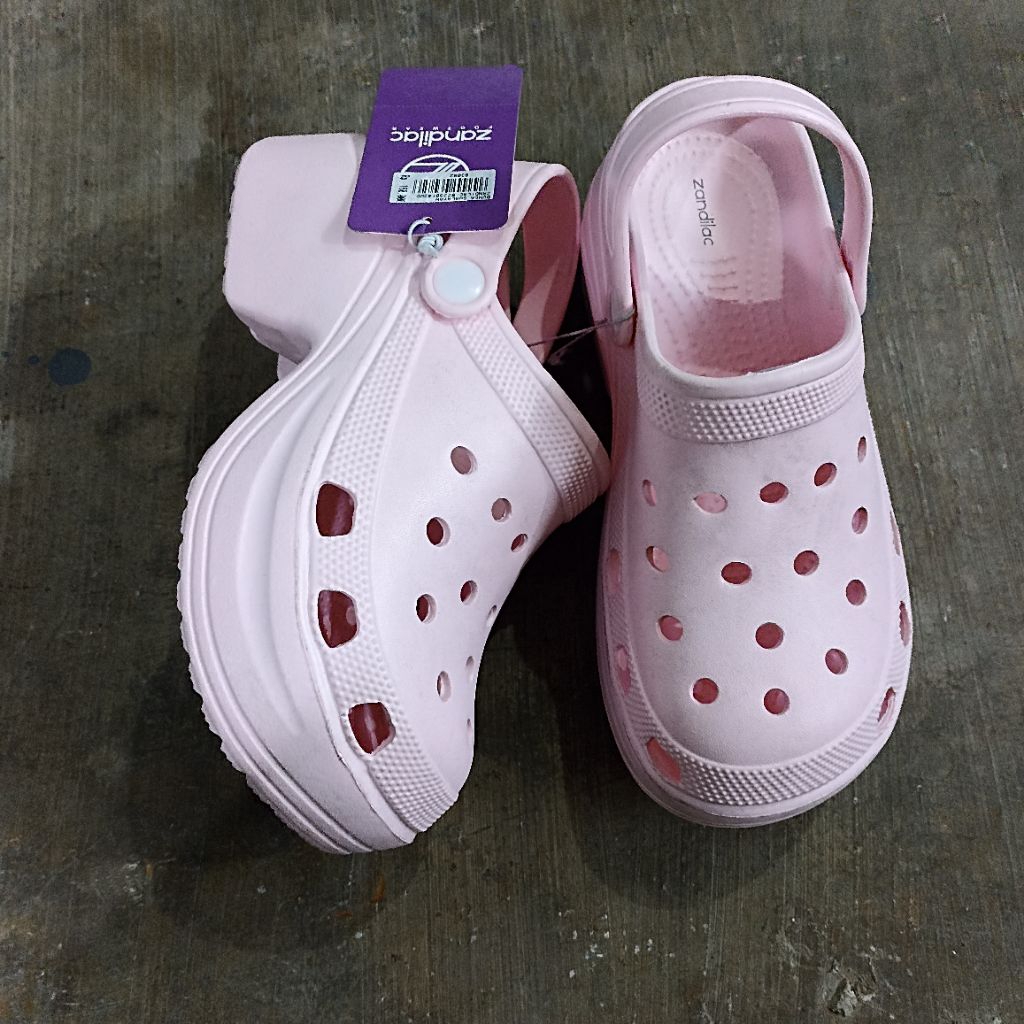 ZANDILAC Sandal Wanita Baim Bakpao Sol Tinggi Tebal Empuk Kokoh BZ230142WD