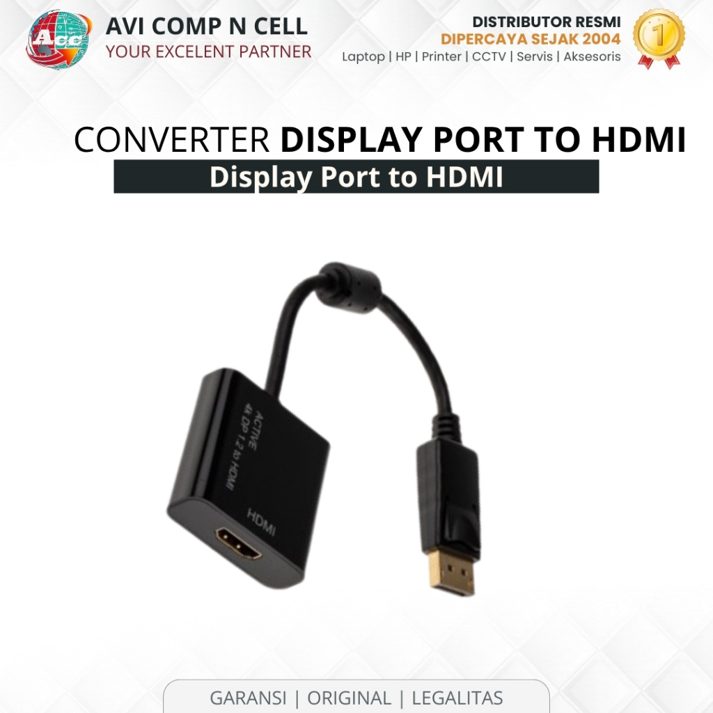 Converter display port to HDMI display port to HDMI
